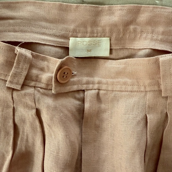 Posse Pierre Linen Shorts - Pink - Size M - Picture 5 of 5